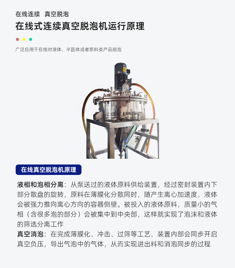 在线(xian)式连(lian)续真空(kong)脱泡机